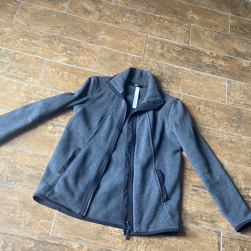 Lululemon Athletica Charcoal Jacket. Size 2. Great condition. 100% polyester.